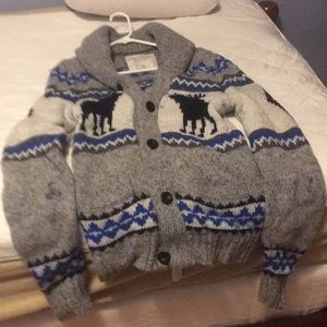 A knitted sweater